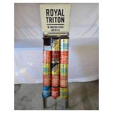 Oil can rack / display