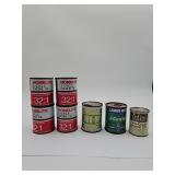 Vintage oil cans