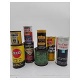 Vintage oil cans