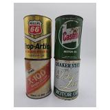 Vintage oil cans