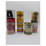 Vintage oil cans