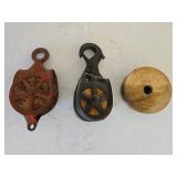 Wood pulleys