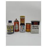 Vintage oil cans