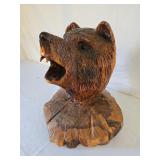 Bear wood carving