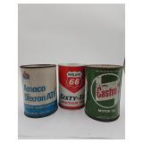 Vintage oil cans - Full