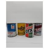 Vintage oil cans