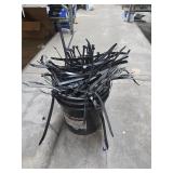 Bucket of zip ties