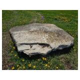 Big flat landscaping rock