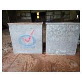 Vintage galvanized milk cooler