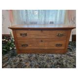 Antique Oak 2-Drawer Dresser / Chest