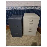 Two filing cabinets