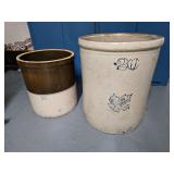 20 Gal. Western Stoneware Crock & 10 Gal. Crock