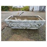 Concrete flower pot