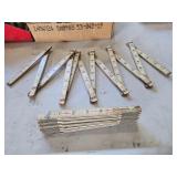 Vintage folding rulers