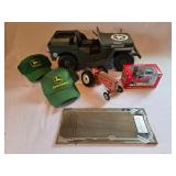 Jeep, hats & tractor