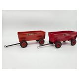 Two McCormick wagons - plastic