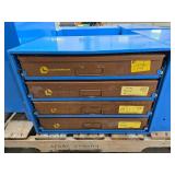 Organizer: cotter pins, snap rings, screws