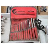Snap-on roll pin punch set