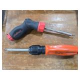 Snap-on & MAC ratcheting screw drivers