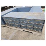 Organizer: bolts, nuts, hydraulic parts, pins