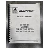 Gleaner R62 & R72 parts catalog