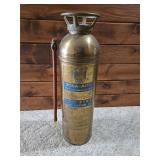 Antique Brass Soda-Acid Fire Extinguisher