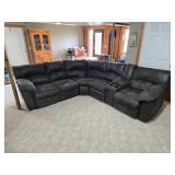 Dark Gray Reclining Sectional Sofa