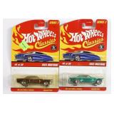 (2) Hot Wheels Classics 1965 Mustang Special