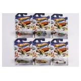 (6) 2013 Hot Wheels Holiday Rods Lot