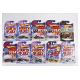 (10) Hot Wheels 4th of July Lot