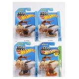 (4) Hot Wheels Flintstones The Flintmoblie Lot