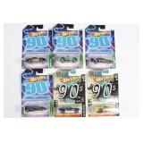 (6) Hot Wheels Cars of the Decades 90