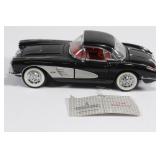 Franklin Mint Precision 1/24 1958 Corvette Black