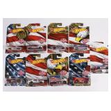 (9) Hot Wheels Stars and Stripes Lot