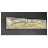 Vintage NOS Mississippi Harmonica w/ Box