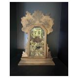 Antique Waterbury Mission Pheasant Mantle Clock
