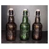 Vintage Grolsch Beer Bottle Lot - Swing Top