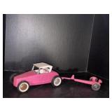 Vintage Nylint Jalopy Roadster / Boat Trailer Toy