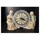 Lanshire Electric Colonial Figurine Clock - Works