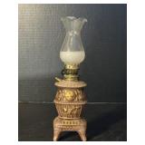 Vintage Pot Belly Stove Mini Oil Lamp