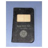 Vintage Orange County Bank Book - Paoli, IN