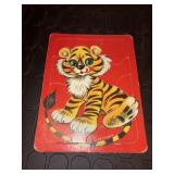 Vintage Inlay JEAN TAMBURINE TIGER Puzzle