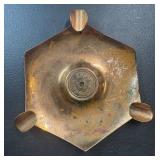 Vintage 1966 Zambia Copper Ashtray