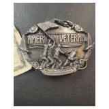 1988 American Veteran 3-D Belt Buckle 255/2500