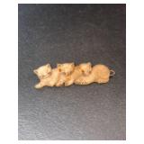 Vintage Three Kittens Bakelite Hair Pin