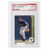 2002 Upper Deck Authentics Alex Rodriguez PSA 9
