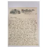 1897 Ohio Senate Hand Written Letter