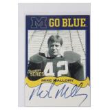 2002 TK Legacy Go Blue Autographs Mike Mallory