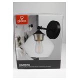 Globe Electric Harrow 1-Light Black Wall Sconce