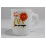 Fire King McDonalds Milk Glass Coffee Mug